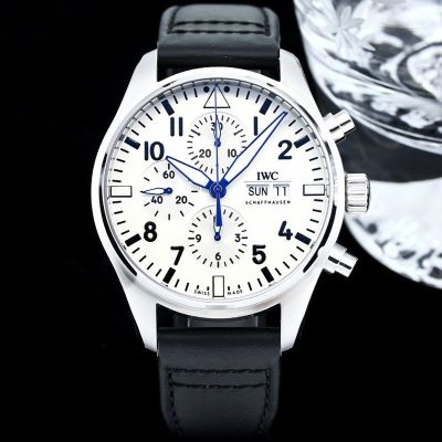 TW Factory IWC Pilot  IW378003 White Dial Steel 43mm Replica Watch